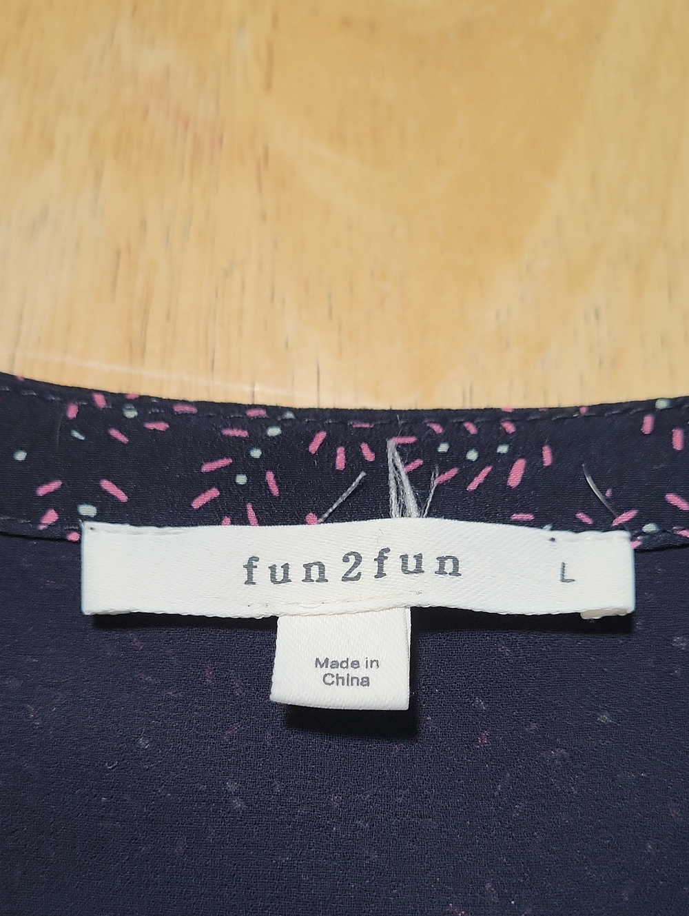 Women's Fun2Fun Navy Cap Sleeve V-Neck Top - Picture 3 of 12